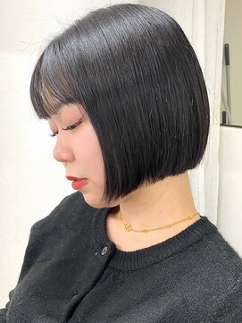 クレム 博多駅店(ChLem) ライン感のある タッセルボブ 博多美容室