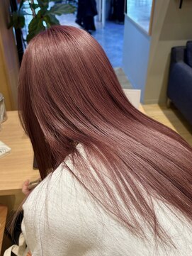 ジアン バイ ミルボン NU茶屋町+(GIEN by milbon) イメチェン/ピンクベージュ/クールショート/前髪/吉岡美音