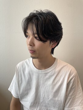 サラ ビューティー サイト 古賀店(SARA Beauty Sight) 【ニュアンスパーマ】王道モテ/ツーブロ/清潔感/似合わせ/黒髪