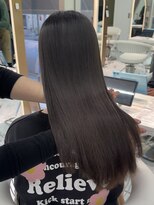 ロンドルピナス 小倉(Lond Lupinus) ミディアムヘア暗めカラー/デザインカラー/フェイスフレーミング