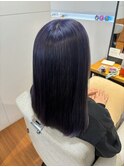 ディープバイオレット×ハイトーンミルクティー