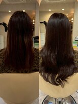 アンククロス 渋谷(ANKH CROSS) ワンカラー＋エクステ[ビフォーアフター]