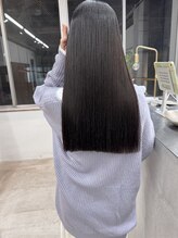 シアー(siar) 切りっぱなし 韓国 ブリーチ無し 髪質改善 縮毛矯正