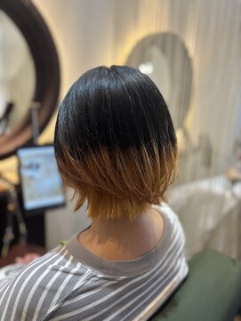ルプス ヘアーアンドメイク(LUPUS HAIR&MAKE) 抜きっぱなし　グラデーションカラー