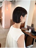 honen【薬院】ボブショートマロンベージュアプリコットオレンジ
