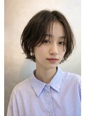 大人可愛い20代30代パーマ小顔ショートボブナチュラルショート