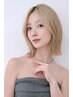 【透明感】ブリーチ＋オーガニックフルカラー＋カット 13000円