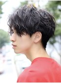 ツイストスパイラルパーマ波巻きパーマメンズカットメンズパーマ