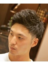 バーバースタイルズ 二子玉川店&nbsp;ツーブロック×アップバングメンズショート