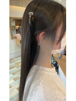 ニコ ヘアリラクゼーション(Nico hair relaxation)&nbsp;大人可愛い透明感艶カラー×イヤリングカラーホワイトカラー