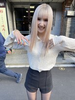 パランケイビューティー シンジュク(PALAN K-Beauty) 抜きっぱなし風ブロンドカラー