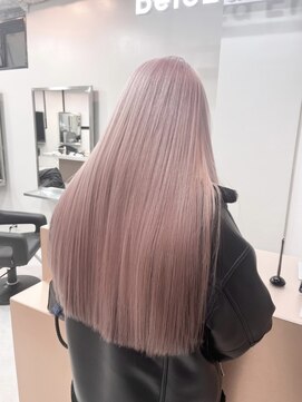 ペレ 渋谷(PELE) K18_ホワイトピンク ブリーチ3回~