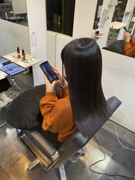 イオエ(ioe) 前髪/アンブレラカラー/こなれミディ/イメチェン/ウェーブパーマ