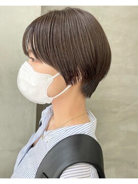 スー 渋谷(suu) 丸みショートカットくびれショートひし形ショートボブ前髪あり