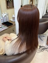 コアフィールフィス(COIFFURE fils)&nbsp;《見附　今町》M3D オレンジカラー　ストレートロング