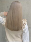 ミルクティーベージュハイトーンカラーケアブリーチダブルカラー