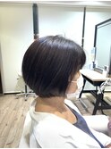すっきりショートボブ/アッシュブラック[20代30代40代］