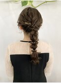 お呼ばれヘア編みおろし