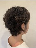 パーマなしのくるくる可愛いショート