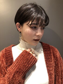 エトラ 渋谷店(etora) シースルー前髪　耳掛けショート