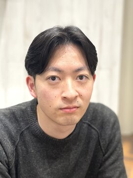 ヨシザワインク プレミアム 横浜 桜木町店(YOSHIZAWA Inc. PREMIUM) メンズツーブロック刈り上げアップバングセンターパート