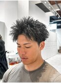 スパイキーショートアップバング