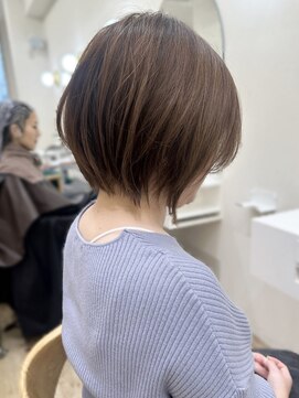 セイドット リー(Say. Ree) Say.ショートボブブルーカラー細めハイライトミニウルフ表参道