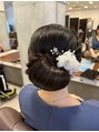 ルーヴル トータル ビューティ サロン 生駒(LOUVRE Total Beauty Salon)&nbsp;ツヤツヤの綺麗めヘアセットです♪