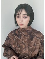 トリッカ 銀座(tricca)&nbsp;ボブ/艶髪/ブルーブラック/簡単スタイリング/内巻き