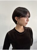 丸みショート×髪質改善カラー