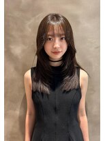 シーム 天神大名店(SEAM)&nbsp;オリーブカラー×レイヤーカット