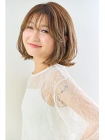 リータ ハッピーヘアライフ 久宝寺店(riita happyhairlife)&nbsp;ミディアムパーマ/コテ巻風パーマ/くせ毛風パーマ/大人ボブ