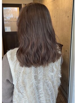 ロッカヘアエジェ(ROCCA hair eje.) 透明感グレージュ＊ゆるウェーブミディ小顔