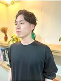 毛流れパーマ