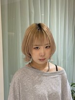 ザザ ZA/ZA 神楽坂&nbsp;かわいいけど少しアンニュイなウルフボブ  神楽坂美容室