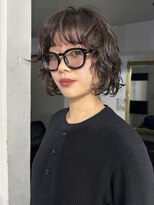 ナービス(NARVIS)&nbsp;ショートミディ/デザインパーマ/透明感ブラウン