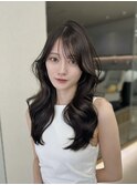 シースルーバング/くびれヘア/大人可愛い
