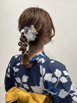 バサラ 大阪梅田店(VASARA) 浴衣ヘア 浴衣ヘアアレンジ 編み下ろし 花火大会ヘア