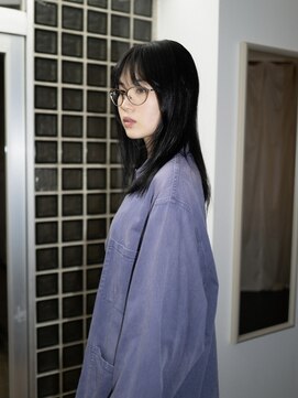 ポートラブ(Portlove) レイヤーロング　大人ロング　韓国レイヤー　黒髪レイヤー