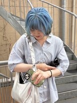 エムサロン 高崎あら町テラス(emusalon)&nbsp;[mayuki]夏っぽい水色