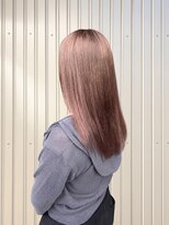 ロウクス アカサカ(LOWX.akasaka) 艶感ピンクブラウン×ロングヘア