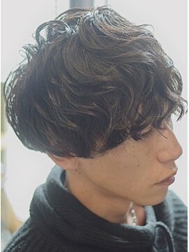 ヘアアイラッシュ リベット(hair eyelash RIVET) マッシュ×スパイラルパーマ