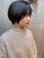 カシュカシュ(cache cache) 後毛が可愛いショートボブスタイル☆
