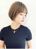 小顔カット/大人可愛い/ショートボブ/耳掛けショート/江角