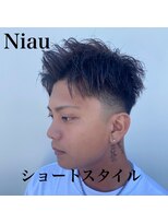 ニアウ 太田店(Niau)&nbsp;メンズショートツイストスパイラルパーマ波巻スパイラルフェード