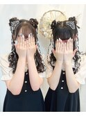 ハーフツインおだんご♪ティアラヘアー