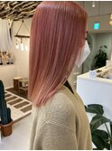 ピンクカラー/韓国/ダブルカラー