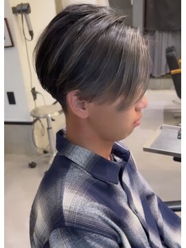 シェルハ(SHELHA) メンズバレイヤージュ前下がりセンターパートデザインカラー