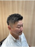 ナチュラルフェードアイロンパーマ<理容室>