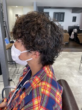 キャパサウス 春日 大野城店(CAPA south) メンズヘア メンズショート プードルパーマ スパイラルパーマ